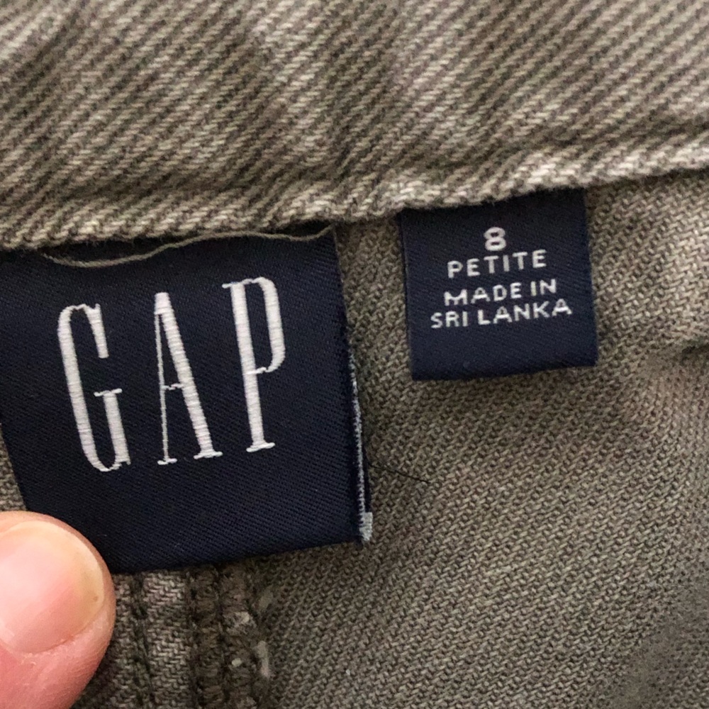 GAP Olive Green Straight-Leg Pants